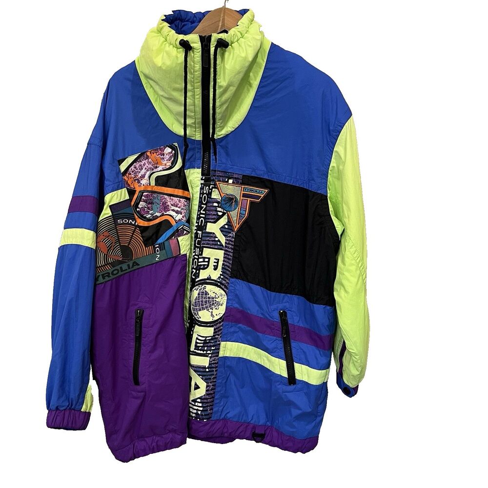 Tyrolia by head Neon Insulated Zip Up Ski Jacket multicolor retro style M